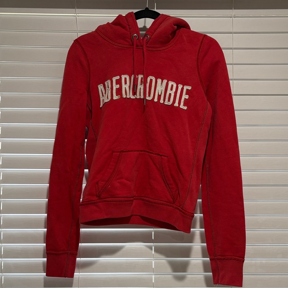 Abercrombie & Fitch Vibrant Red Sweatshirt